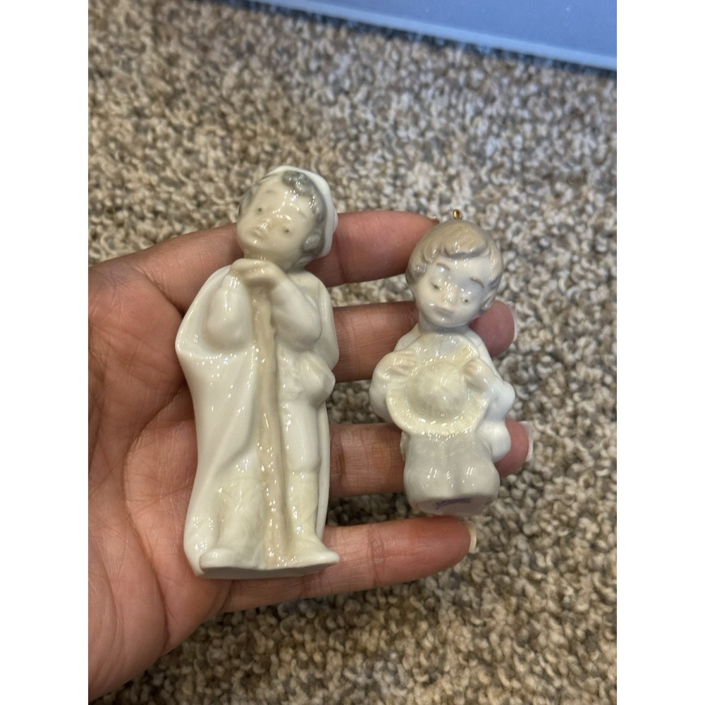 LLADRO Mini Pastorcitos  Porcelain‎ Holy Shepherds Ornament Figurines Hat 5809